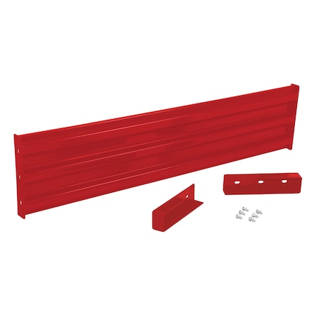 Vestil Drop-In Style Guard Rail 6 Ft Red GR-F3R-DI-6-RD